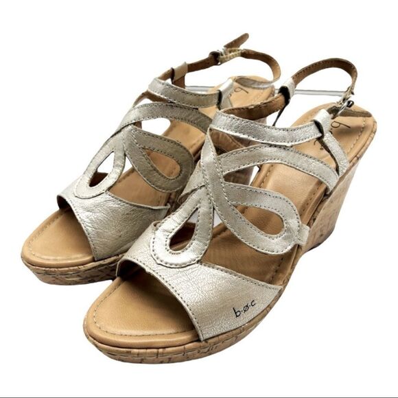 b.o.c. wedge sandals Sz 10M - Picture 1 of 14